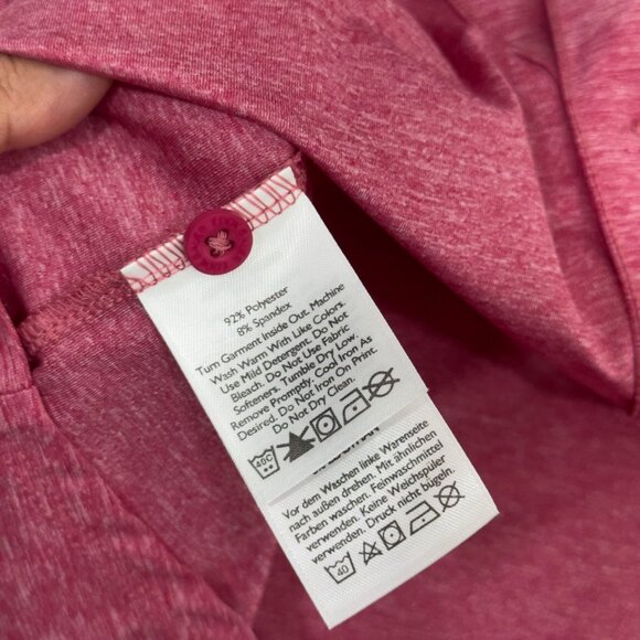 Eddie Bauer Women XS Pink Heather Button-Up Long-Sleeve Shirt Dual Chest Pockets - Picture 4 of 16